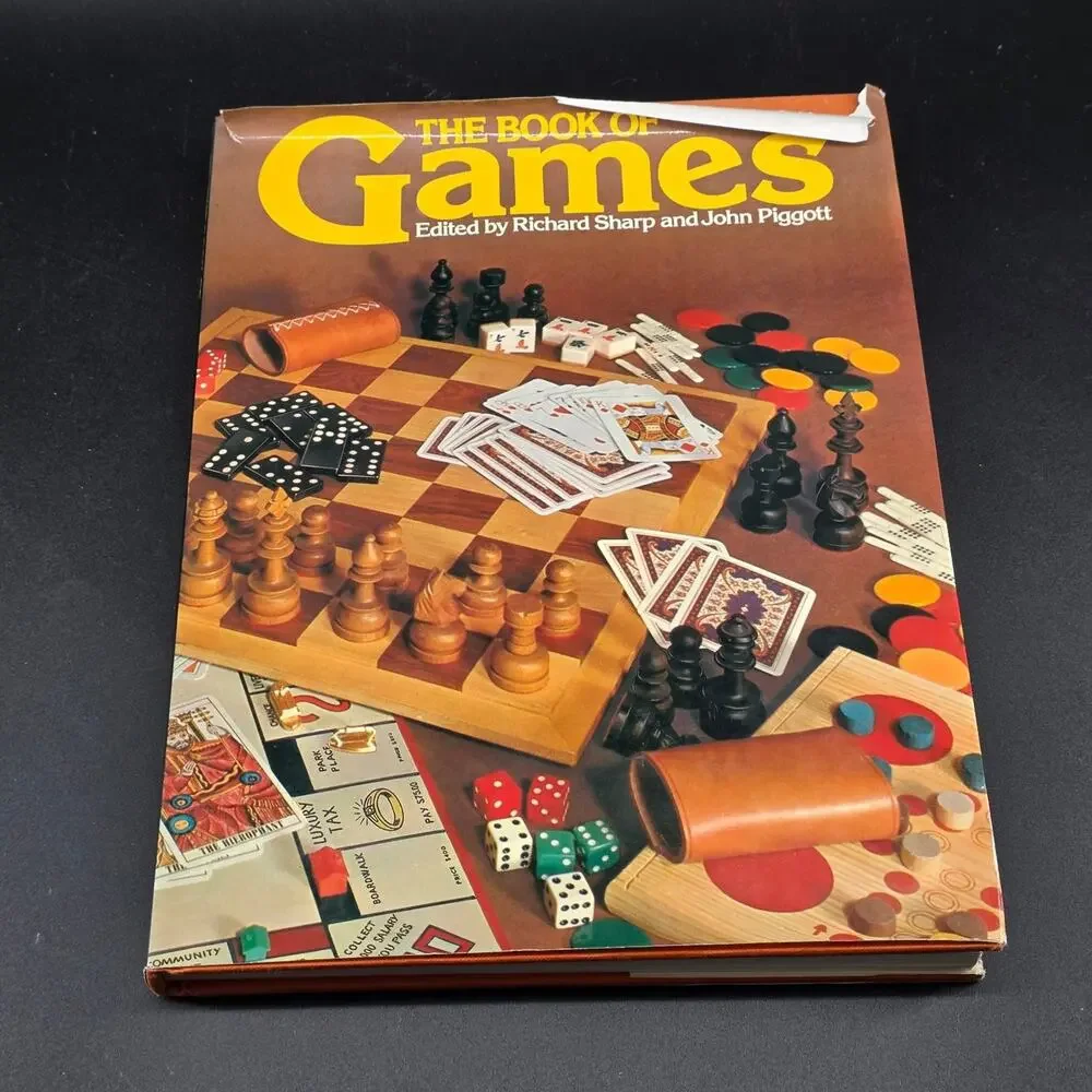 THE BOOK OF Games Sharp Piggott 1977 First American Edition Illustrated Strategy